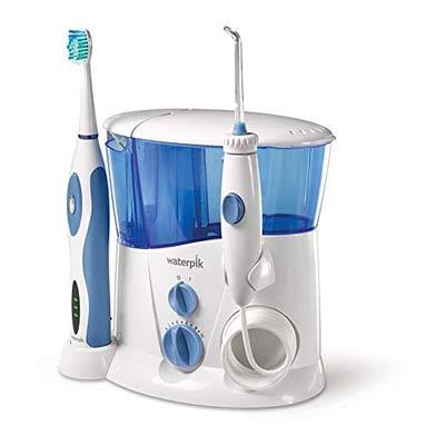 2. Waterpik WP-900 Water Flosser and Sonic Toothbrush