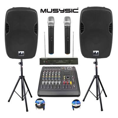 5. MUSYSIC Professional 2000 Watts PA System