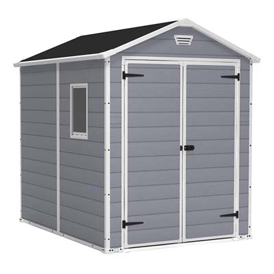 3. Keter Manor Large 6 x 8 ft. Backyard Storage Shed