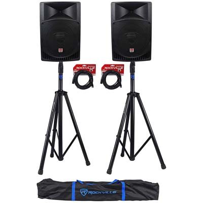 rockville rpg2x15 package pa system