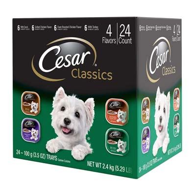 3. Cesar Gourmet Wet Dog Food (24 Trays)