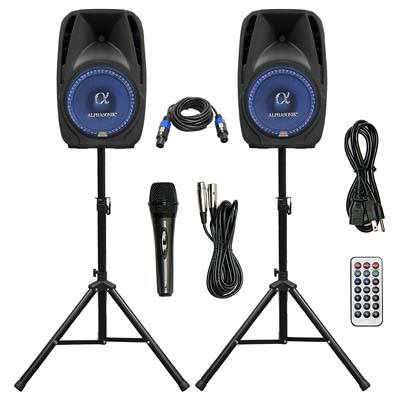 rockville rpg2x15 package pa system