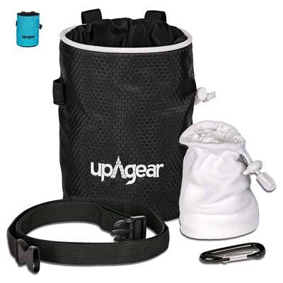 10. upAgear 4 in 1 Rock Climbing Chalk Bag Set
