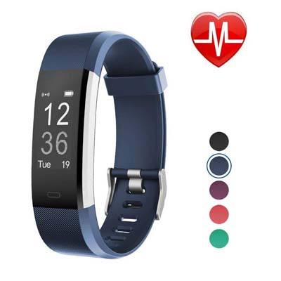 4. LETSCOM Fitness Tracker HR (Blue 1)