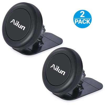 9. AILUN Black Car Phone Mount [2 Pack]