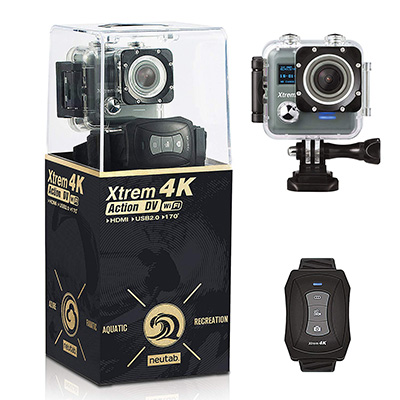 7. NeuTab Xtrem 4K Waterproof Action Camera