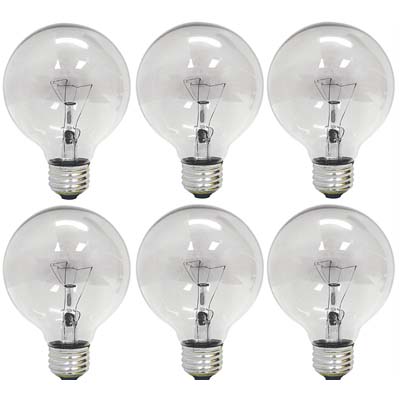 7. GE Lighting 12980 G25 Globe Lights