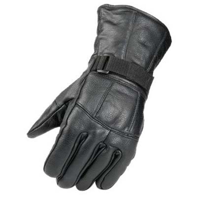 2. Raider Black Leather Motorcycle Riding Glove