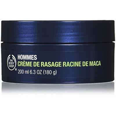 1. The Body Shop for Men Brand Maca Root Shaving Cream