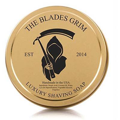 7. The Blades Grim Gold Luxury Men’s Shaving Soap