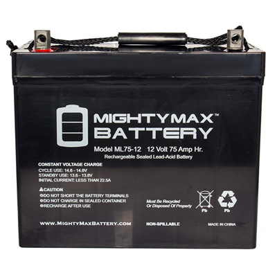 9. MightyMax 75Ah SLA Battery