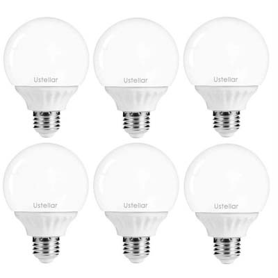 6. Ustellar 6-Pack 5W LED Bulbs