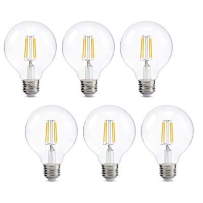 9. Kohree Dimmable LED G25 Light Bulbs
