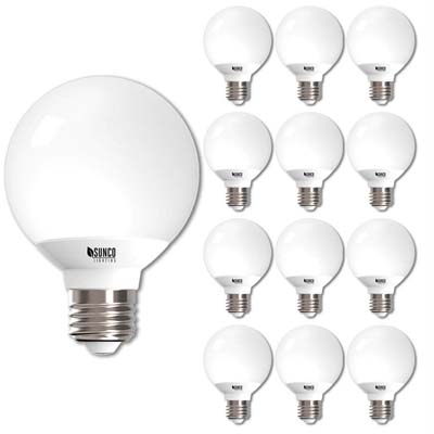 8. Sunco 12-Pack LED Globe Lights