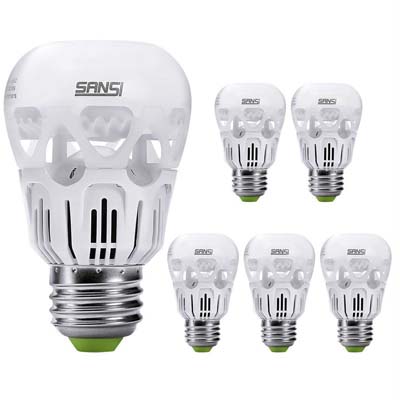 10. Sansi 8W LED Light Bulbs