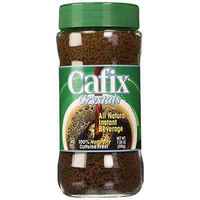 5. Cafix Coffee Substitute Crystals Jar (7.05 Ounces)