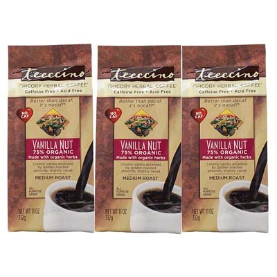 2. Teeccino Vanilla Nut Chicory Herbal Coffee Alternative, 11