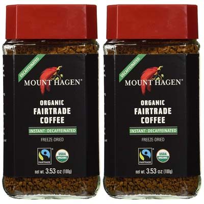 9. Mount Hagen Organic Coffee – Café Decaffeinated (Pack of 2)