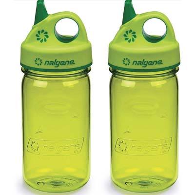 10. Nalgene Grip-n-Gulp Everyday Kids Water Bottle (3 Pack)