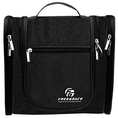 1. Freegrace Hanging Toiletry Bag for Men & Women