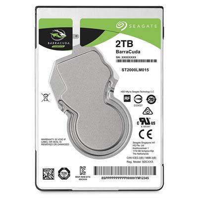 6. Seagate 2TB Barracuda Internal Hard Drive (ST2000LM015)