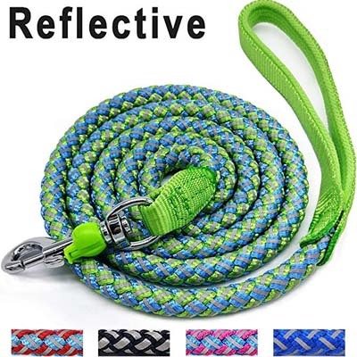 10. Mycicy Rope Dog Leash – 6 Foot