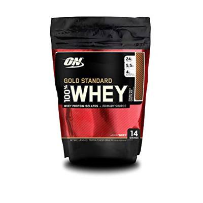 1. Optimum Nutrition Gold Standard 100% Whey, Double Rich Chocolate – 1 Pound