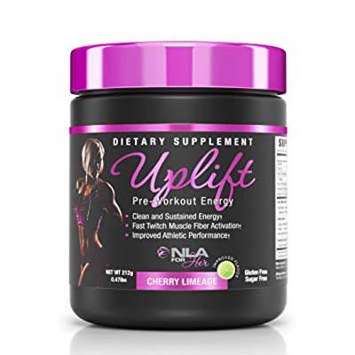 10. NLA for Her – Uplift – Pre-Workout Energy – 220 Grams
