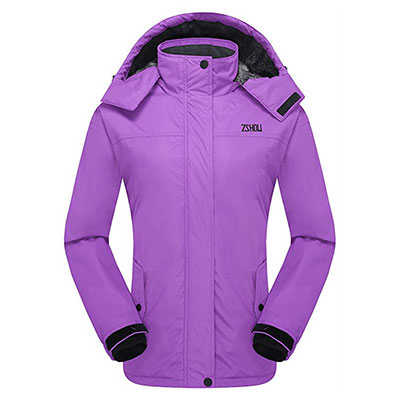 8. ZSHOW Women’s Mountain Waterproof Fleece Ski Jacket