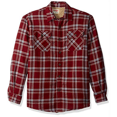 6. Wrangler Authentics Men's Lined Shirt Jacket