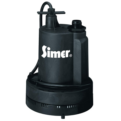 7. Simer 2305-04 Geyser ¼ HP Submersible Utility Pump