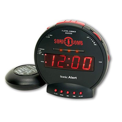 2. Sonic Alert Extra-Loud SBB500SS Alarm Clock