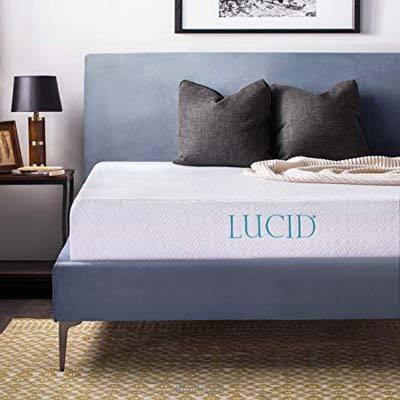 4. LUCID 10-Inch Gel Memory Foam Mattress