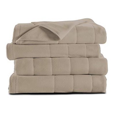 7. Sunbeam BSM9BTS Heated Microplush Twin Blanket