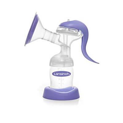2. Lansinoh Manual Breast Pump with Stimulation and Expression modes