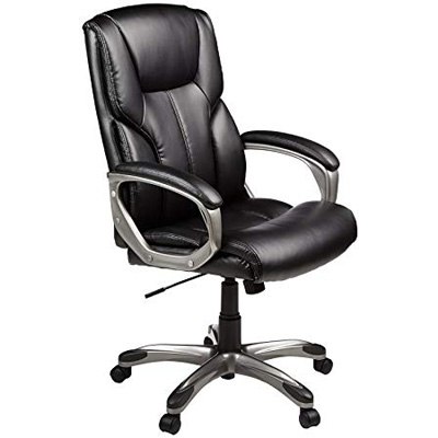 1. AmazonBasics Black High Executive Chair