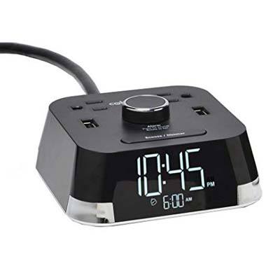 9. Brandstand CubieTime 2-USB Ports Alarm Clock