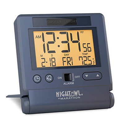 6. Marathon CL030036BL Travel Alarm Clock