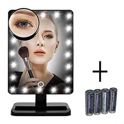 2. FLYMEI 20LED Lighted Markup Mirror