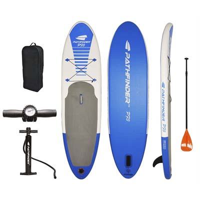 4. Pathfinder Inflatable SUP stands up stand