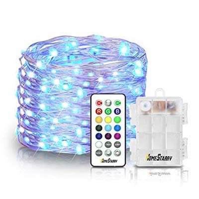 6. Homestarry LED Fairy String Multi Color Changing Twinkle Lights