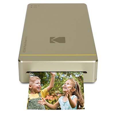 6. Kodak Mini 2 Instant 2.1”x3.4” Photo Printer