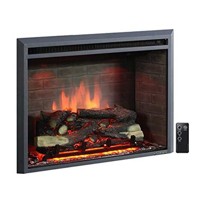 1. PuraFlame 33’’ 750/1500W Western Insert Electric Fireplace