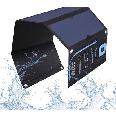 1. BigBlue 5V 28W Digital solar charger with Ammeter