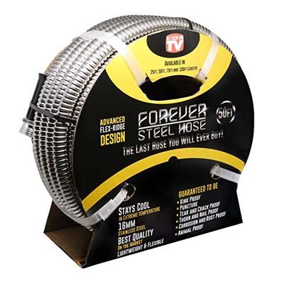 2. Forever Steel Hose 50-Inch 304 Stainless Steel Garden Hose