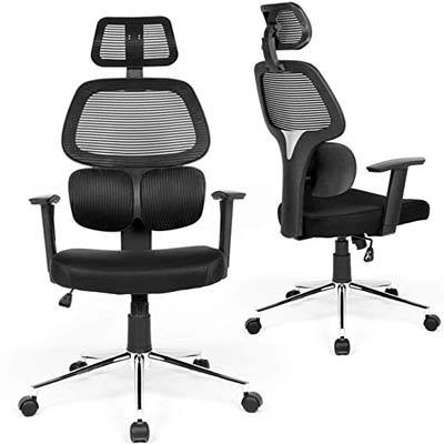 1. Coavas Mesh Adjustable Backrest Office Chair