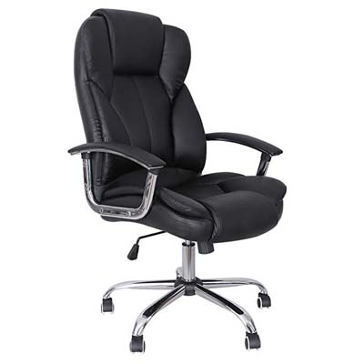 9. Songmics UOBG57B PU Black Office Chair