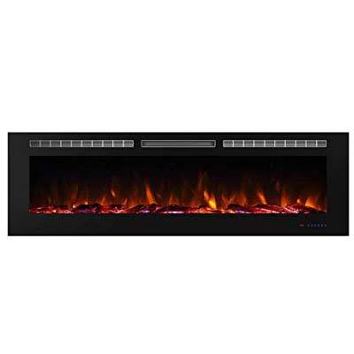 10. Valuxhome Armanni Recessed Electric Fireplace