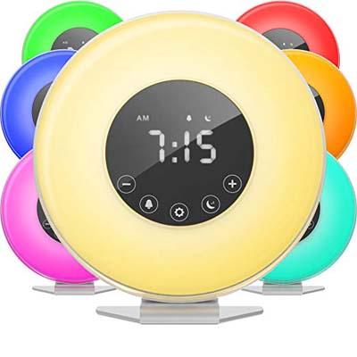 1. HomeLabs Multiple Sounds Bedroom LED Clock