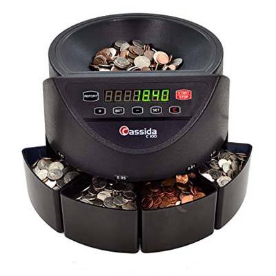 10. Cassida C100 Electronic Coin Sorter and Counter